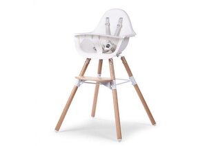 Childhome Evolu 2 söögitool 2in1 turvakaarega, White - Cybex