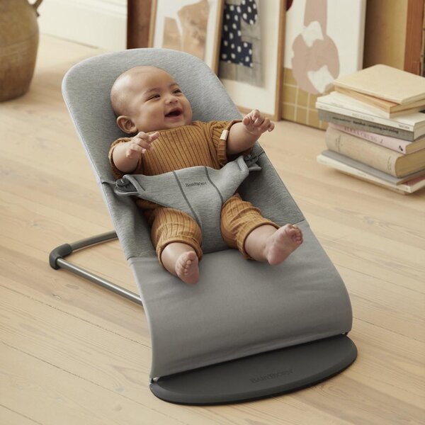 BabyBjörn BB Bouncer Bliss, Light Grey, 3D Jersey - BabyBjörn