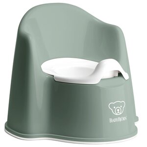 BabyBjörn BB Potty Chair Deep Green/White - BabyBjörn