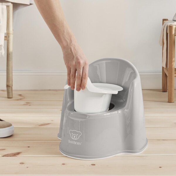 BabyBjörn BB Potty Chair Grey /White - BabyBjörn