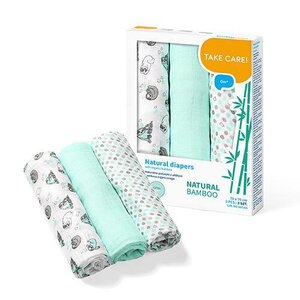 BabyOno bambusest suulapid 3tk, Green - Liewood