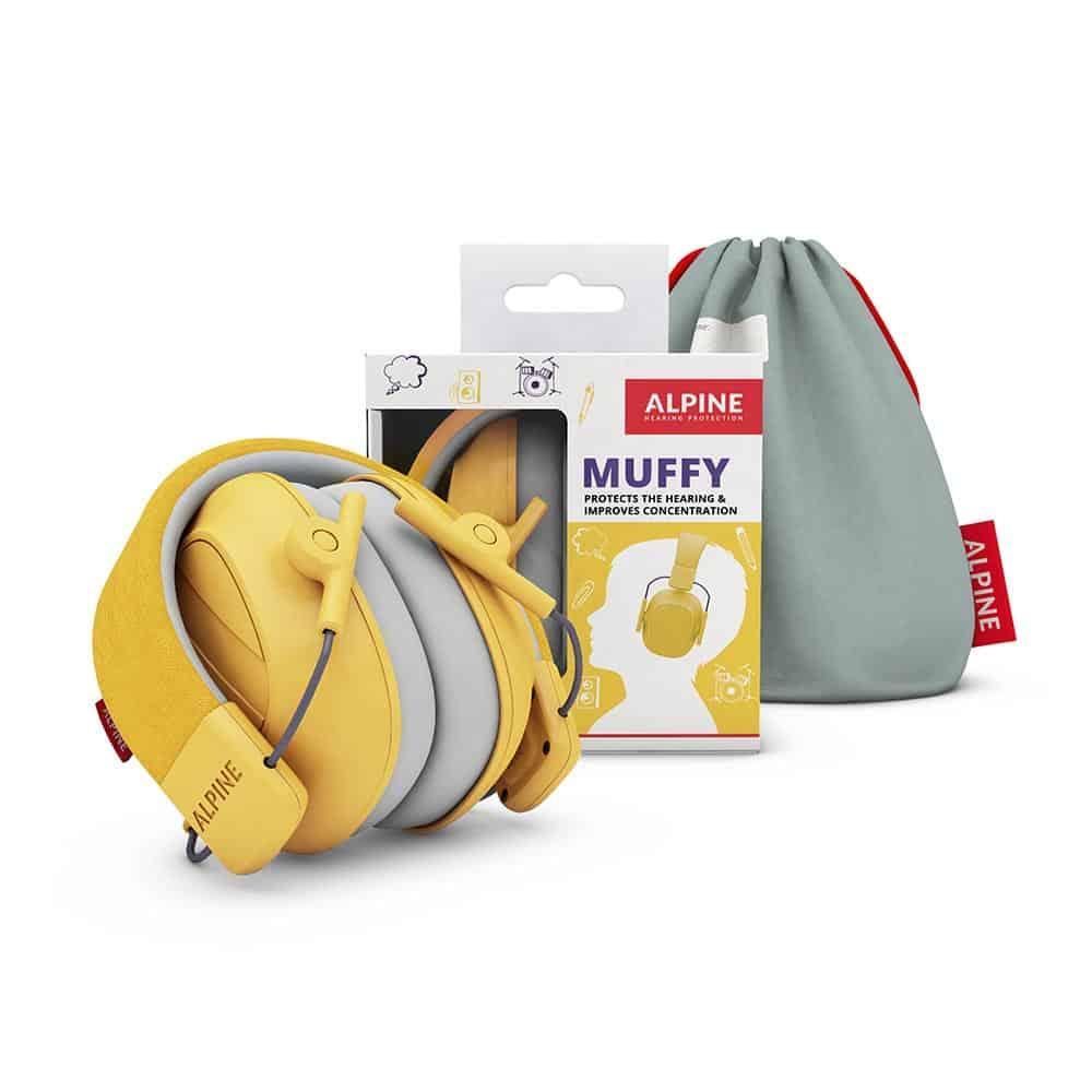 Alpine Muffy earmuff for children 5-16 years, Yellow