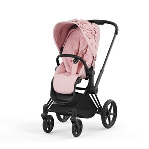 Cybex Priam V4 vankrikomplekt Simply Flowers Pale Blush, Matt black raamiga - Bugaboo