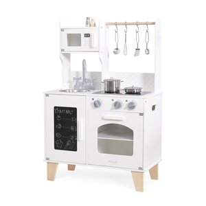 PolarB Little Chefs Kitchen with Light and Sound - Classic White - PolarB