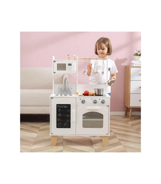 PolarB Little Chefs Kitchen with Light and Sound - White - PolarB