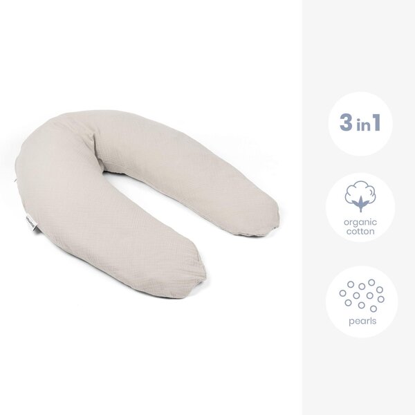 Doomoo Comfy Big nursing pillow, Tetra Almond - Doomoo