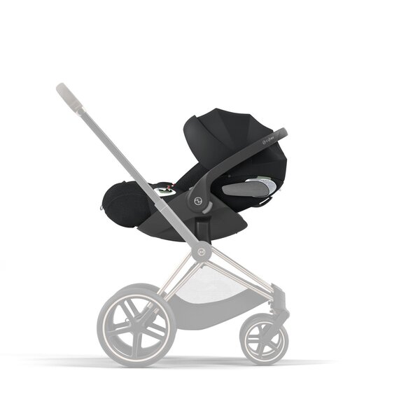 Cybex Priam V4 stroller set 3in1 Sepia Black, Rose Gold with Cloud T Plus Sepia Black - Cybex