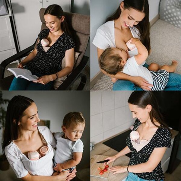 BabyOno Twinny double hands free electronic breast pump