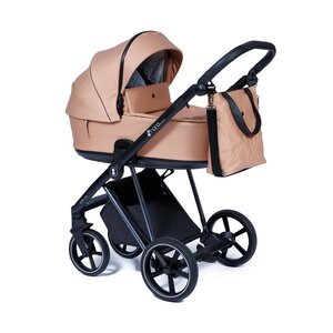 Nordbaby Active Lux vankrikomplekt Copper Beige, Chrome frame - Nordbaby