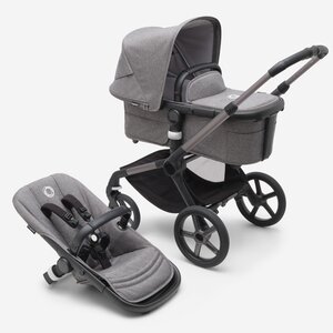 Bugaboo Fox 5 stroller set Graphite/Grey Melange, Grey Melange - Bugaboo