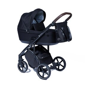 Nordbaby Active Plus stroller set Brilliant Black, frame Onyx Brown - Nordbaby