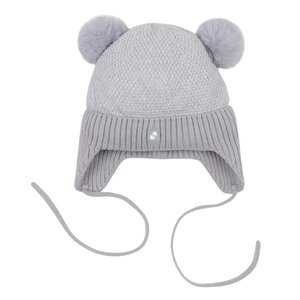 Nordbaby Pompom hat Belle 44/48 Grey - Nordbaby