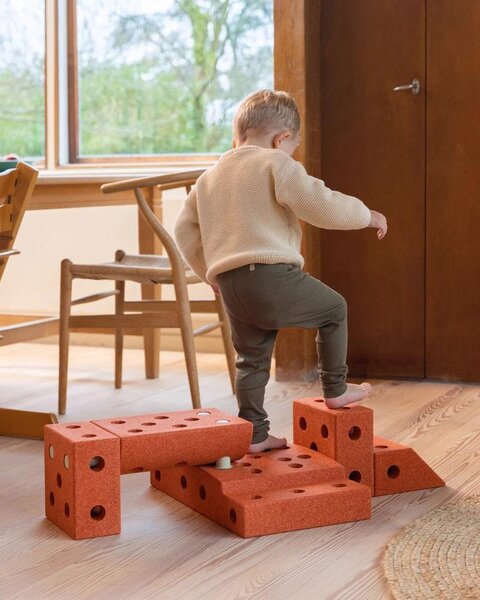 Modu building blocks Explorer Set Burnt Orange / Dusty Green - Modu