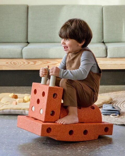 Modu building blocks Explorer Set Burnt Orange / Dusty Green - Modu