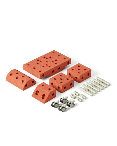 Modu building blocks Explorer Set Burnt Orange / Dusty Green - Modu