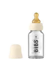 Bibs Стеклянная бутылочка для кормления 110ml, Ivory - Bibs