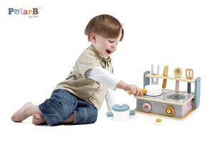 PolarB attīstošā rotaļlieta Plītiņa ar BBQ - PolarB