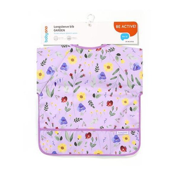 BabyOno Longsleeve bib Garden - BabyOno