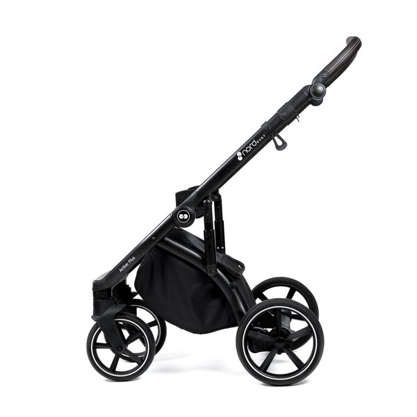 Nordbaby Active Plus kомплект коляски Metal Grey, Onyx Dark Brown - Nordbaby