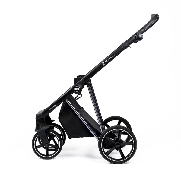 Nordbaby Active Lux kомплект коляски Chocolate Brown, Chrome Black - Nordbaby