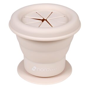 Nordbaby silicone snack cup, Beige - Nordbaby