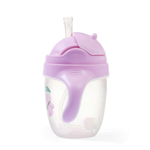 BabyOno sippy cup with weighted straw Pink - BabyOno