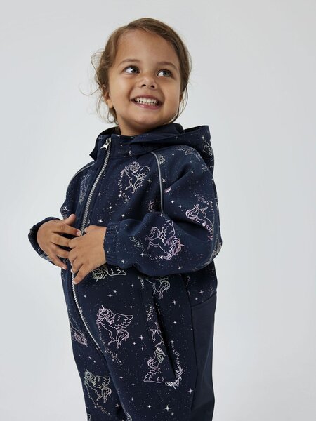 NAME IT softshell suit Nmfalfa08 Dark Sapphire Pony - NAME IT