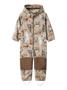 NAME IT softshell suit Nmnalfa08 Savannah Tan Bears - NAME IT