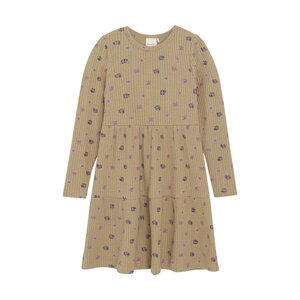 Minymo Dress LS AOP Rib - Minymo