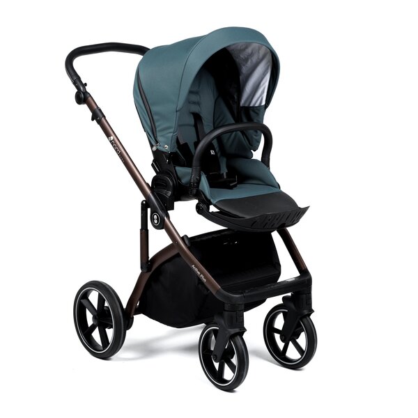 Nordbaby Active Plus vankrikomplekt Garden Green, raam Bronze Black - Nordbaby