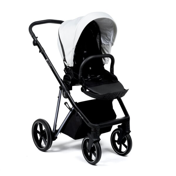 Nordbaby Active Lux kомплект коляски Black & White, Chrome Black - Nordbaby