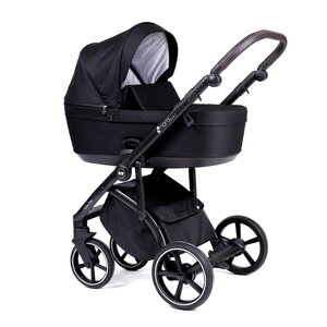 Nordbaby Active Plus stroller set Brilliant Black, Onyx Dark Brown - Nordbaby