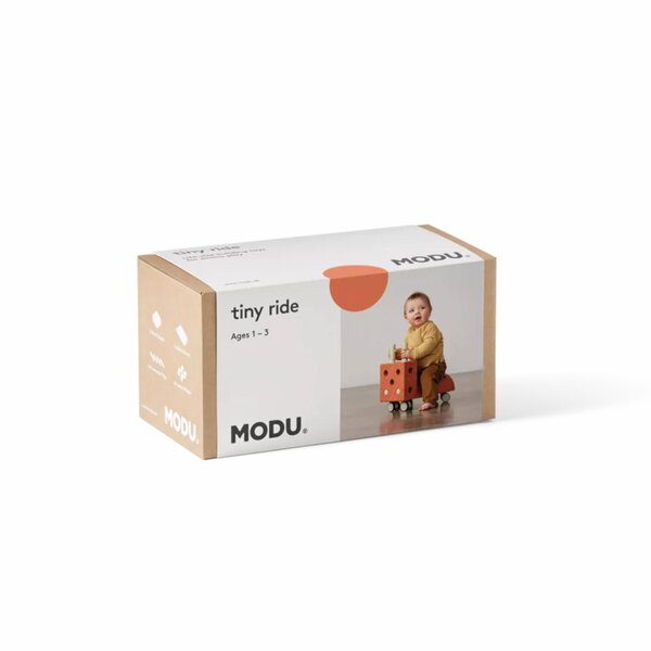 Modu building blocks Tiny Ride,Burnt Orange/Dusty Green - Modu