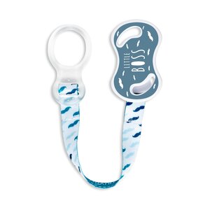 Nuvita pacifier holder with ring Powder Blue - Nuvita