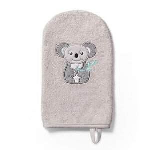 BabyOno bamboo baby wash mitt Grey - BabyOno