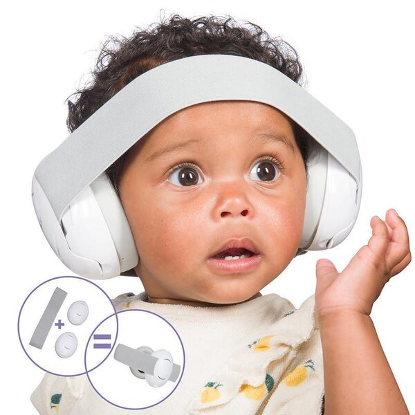 Dooky Ear Protection 2-in-1 Baby/Toddler White - Dooky