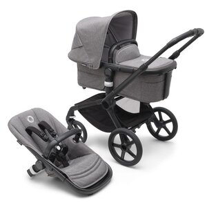 Bugaboo Fox 5 vežimėlio komplektas Black/Grey Melange, Grey Melange - Bugaboo