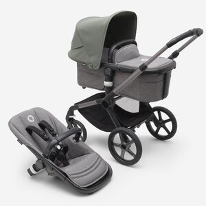 Bugaboo Fox 5 vankrikomplekt Graphite/Grey Melange, Forest Green - Bugaboo