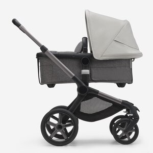 Bugaboo Fox 5 vežimėlio komplektas Graphite/Grey Melange, Misty White - Bugaboo