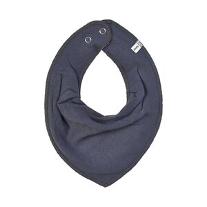 Pippi Scarf bib -dribble tight Grey melange - NAME IT