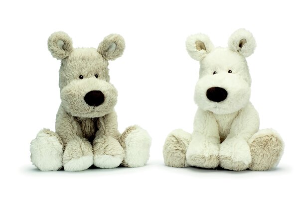 Teddykompaniet minkšti žaislai 21cm, Teddy Cream Dog - Teddykompaniet